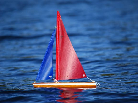 Wooden Toy Sailboat - 12 inch:  T12 Cruiser