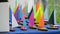 Toy Boats: Group of Tippecanoe T5 Wooden Toy Sailboats