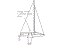 RC Sailboat Stand: Wall Stand for T37 Wooden Model Sailboat
