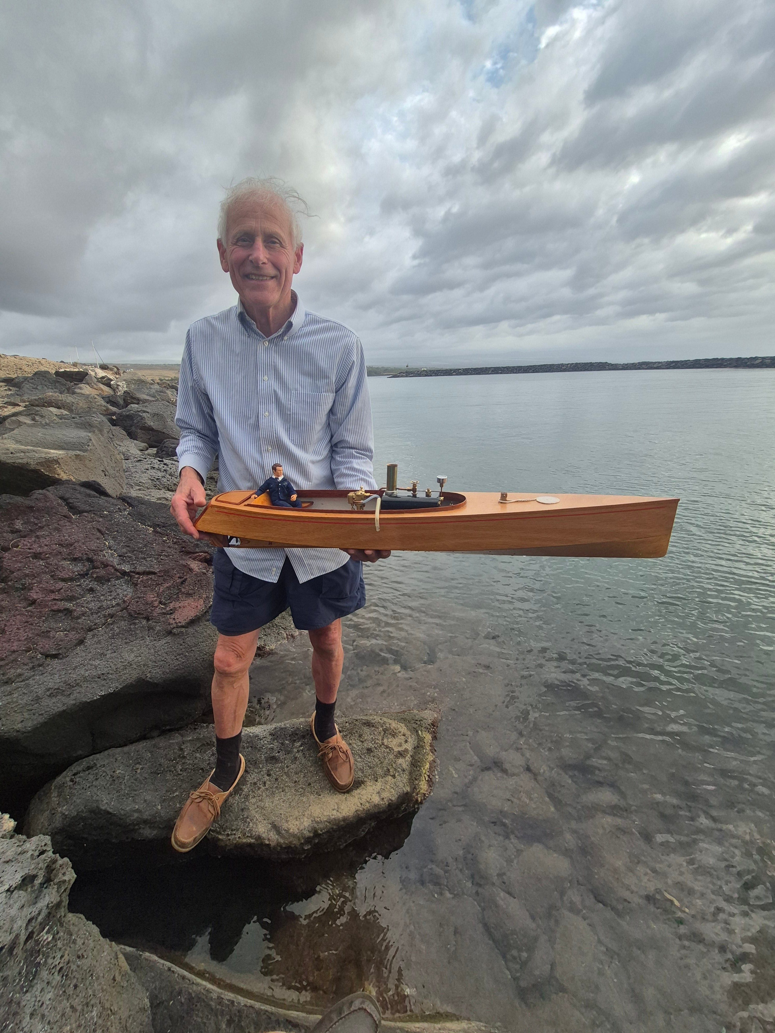 The Stormy 40: Classic Wooden RC Motor Launch (Steam or Electric)