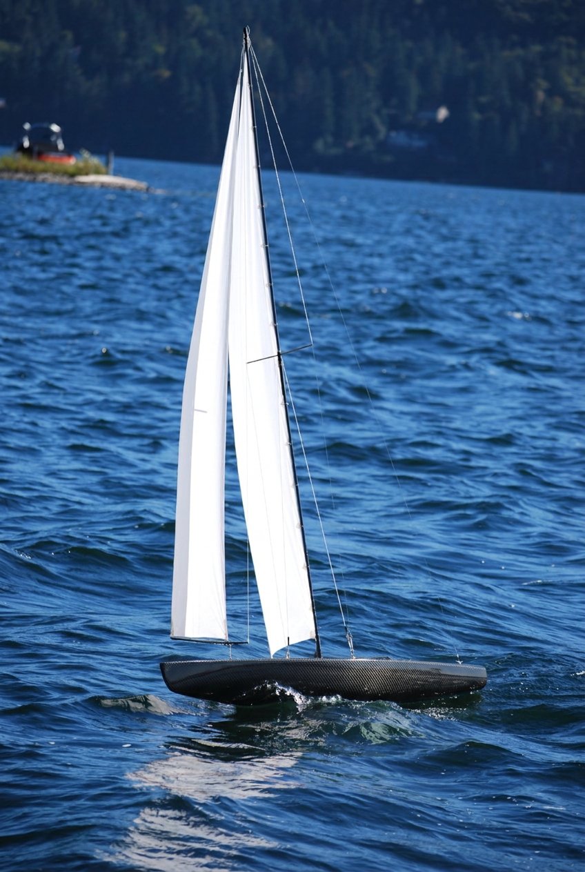 Carbon Fiber T65 Radio Controlled Racing Sloop