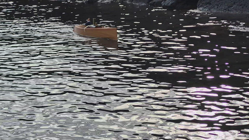The Stormy 40: Classic Wooden RC Motor Launch (Steam or Electric)