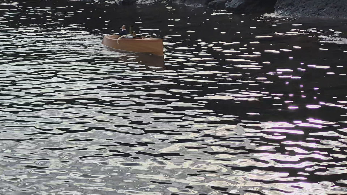 The Stormy 40: Classic Wooden RC Motor Launch (Steam or Electric)
