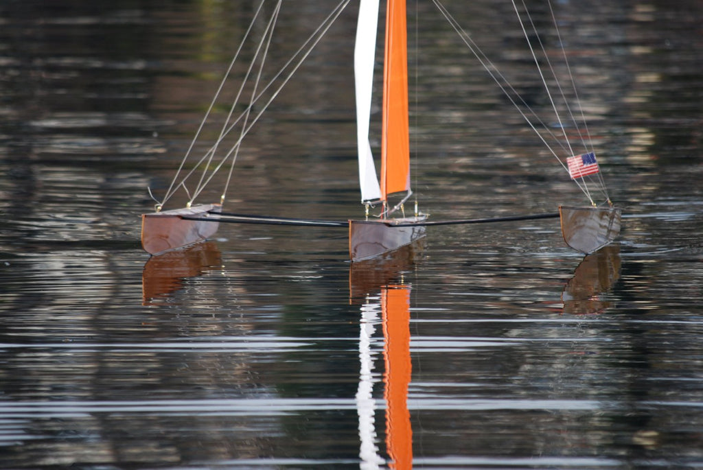 T50 RC Trimaran Kit | Fastest Wooden Model Sailboat