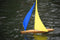 RC Sailboat: T37 Remote Control Sailboat with the Heavy Air Rig in Rough Winds