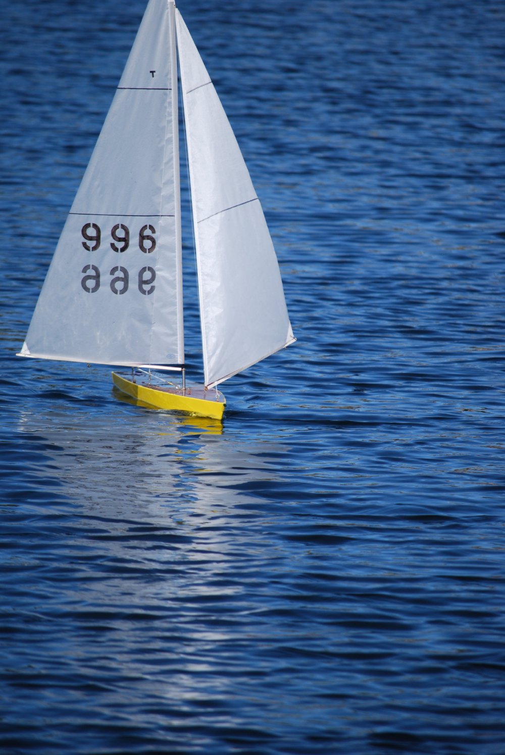 Wooden Sailboat Models: A Beautiful Wooden RC Sailboat Sailing 