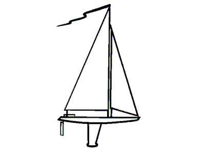 Diagram of Streamer on Toy Sailboat