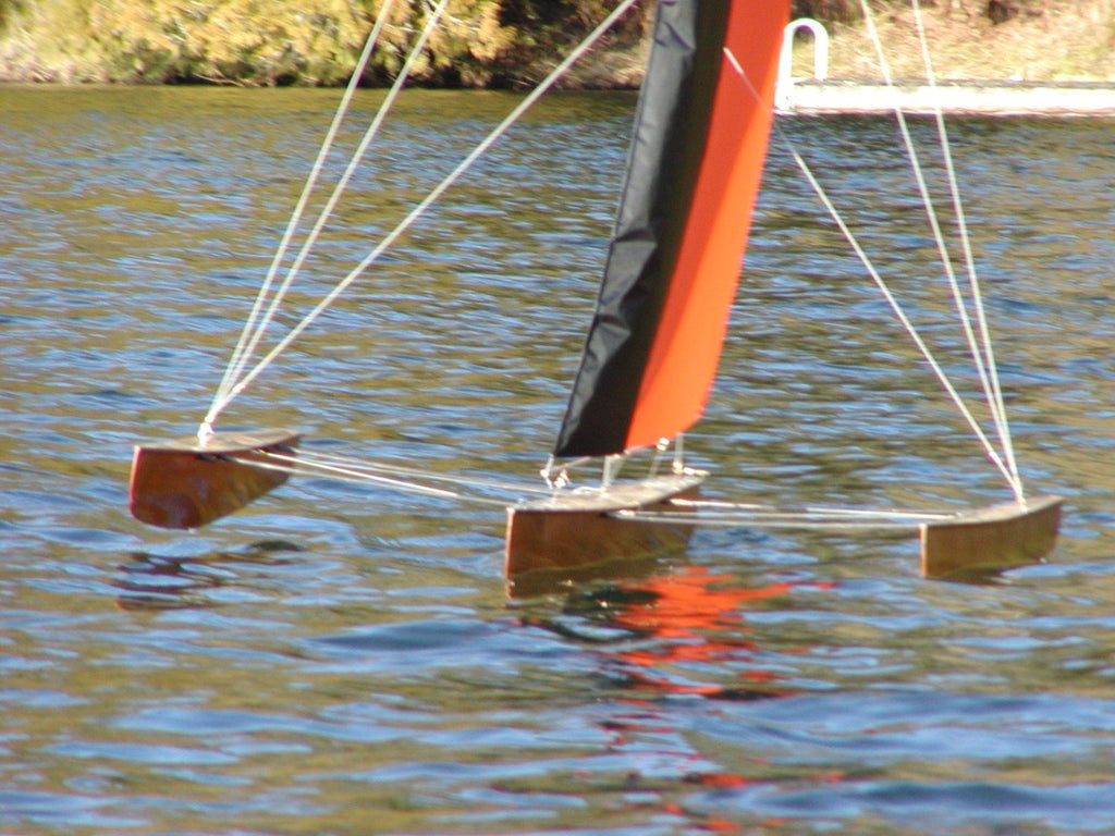 T50 RC Trimaran Kit | Fastest Wooden Model Sailboat