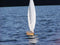 Wooden Model Sailboat: Tippecanoe Boats T27 RC Sailboat - Model Boat Sailing on Calm water