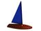 Toy Boat: Tippecanoe Boats T5 Wooden Toy Sailboat with Blue Sail - Great Pool Toy