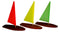 Toy Boat: Tippecanoe Boats T5 Wooden Toy Sailboats in Neon - Great Pool Toy