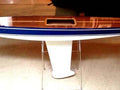 Wooden RC Sailboat Stand: T37 Model Sailboat on Table Stand