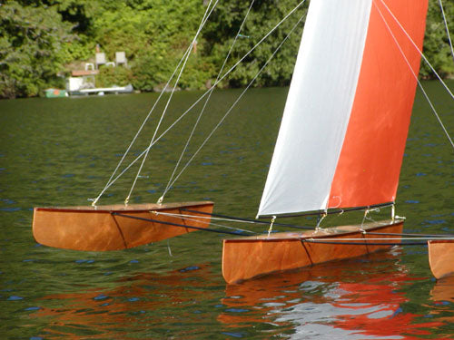 T50 RC Trimaran Kit | Fastest Wooden Model Sailboat